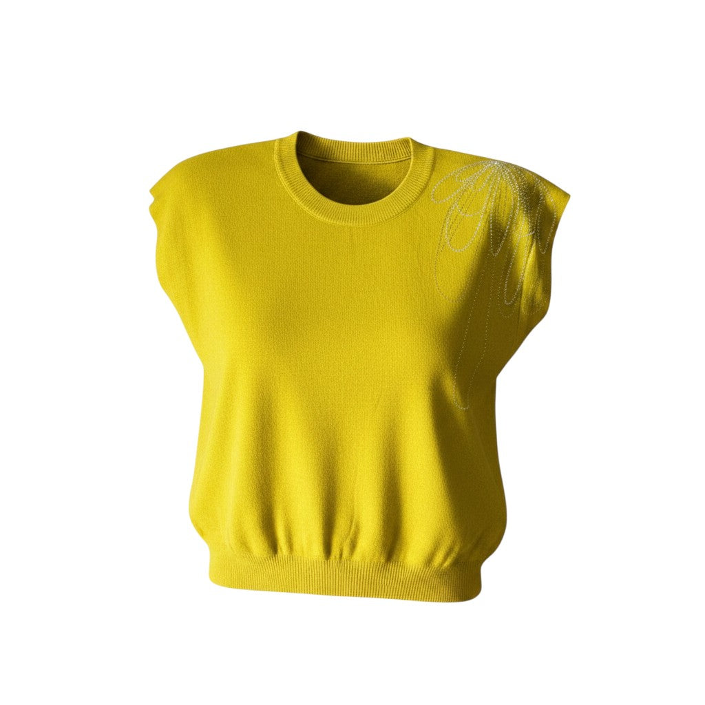 Petal Gem Knit Top
