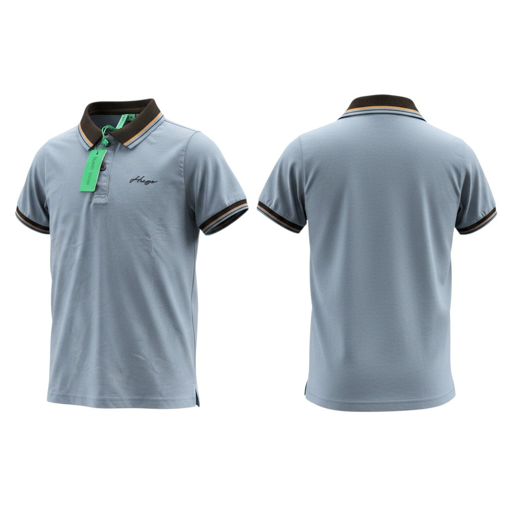 Contrast Collar Polo Shirt