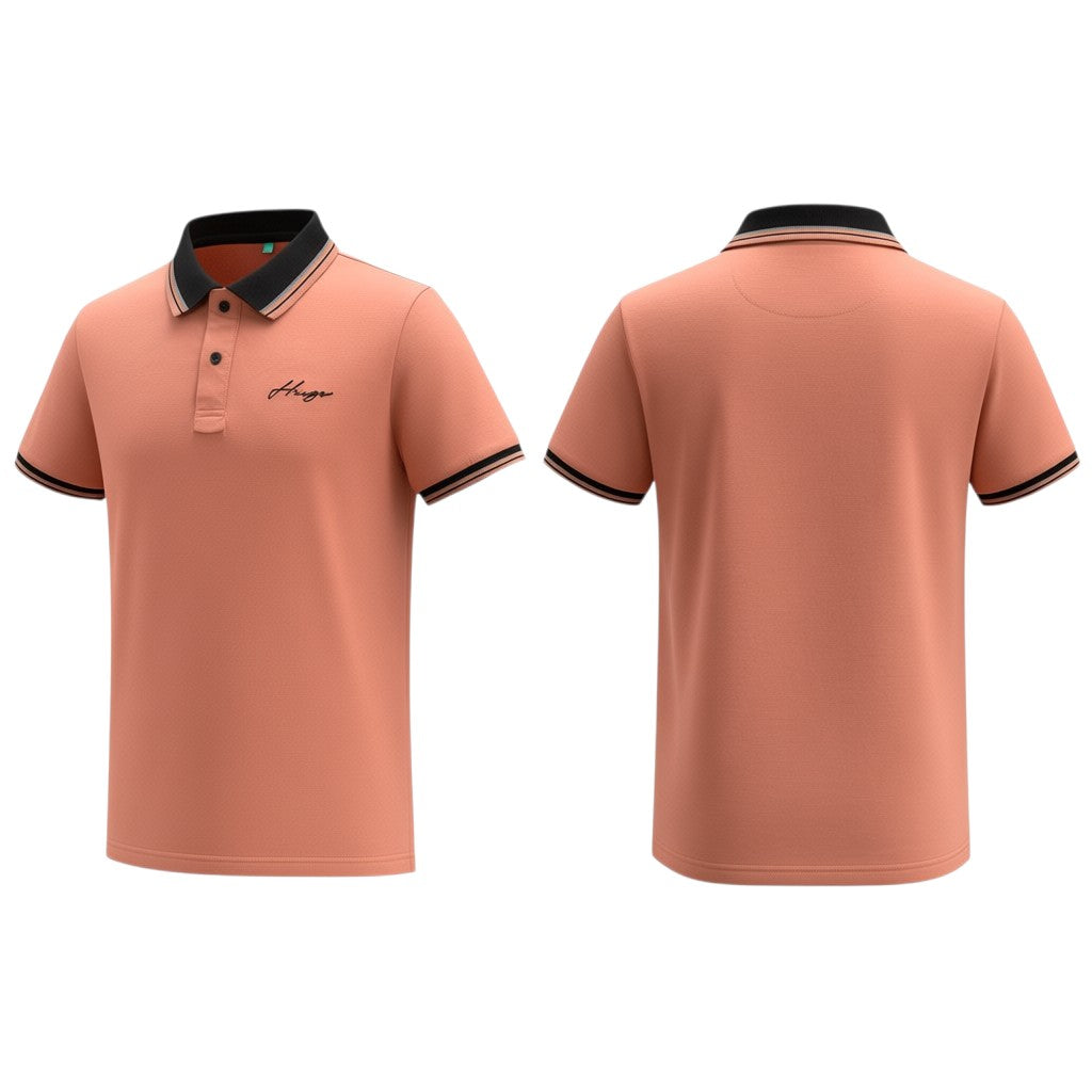 Contrast Collar Polo Shirt