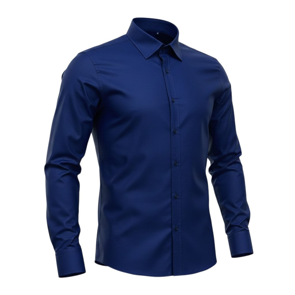 Navy Blue Slim Fit Shirt