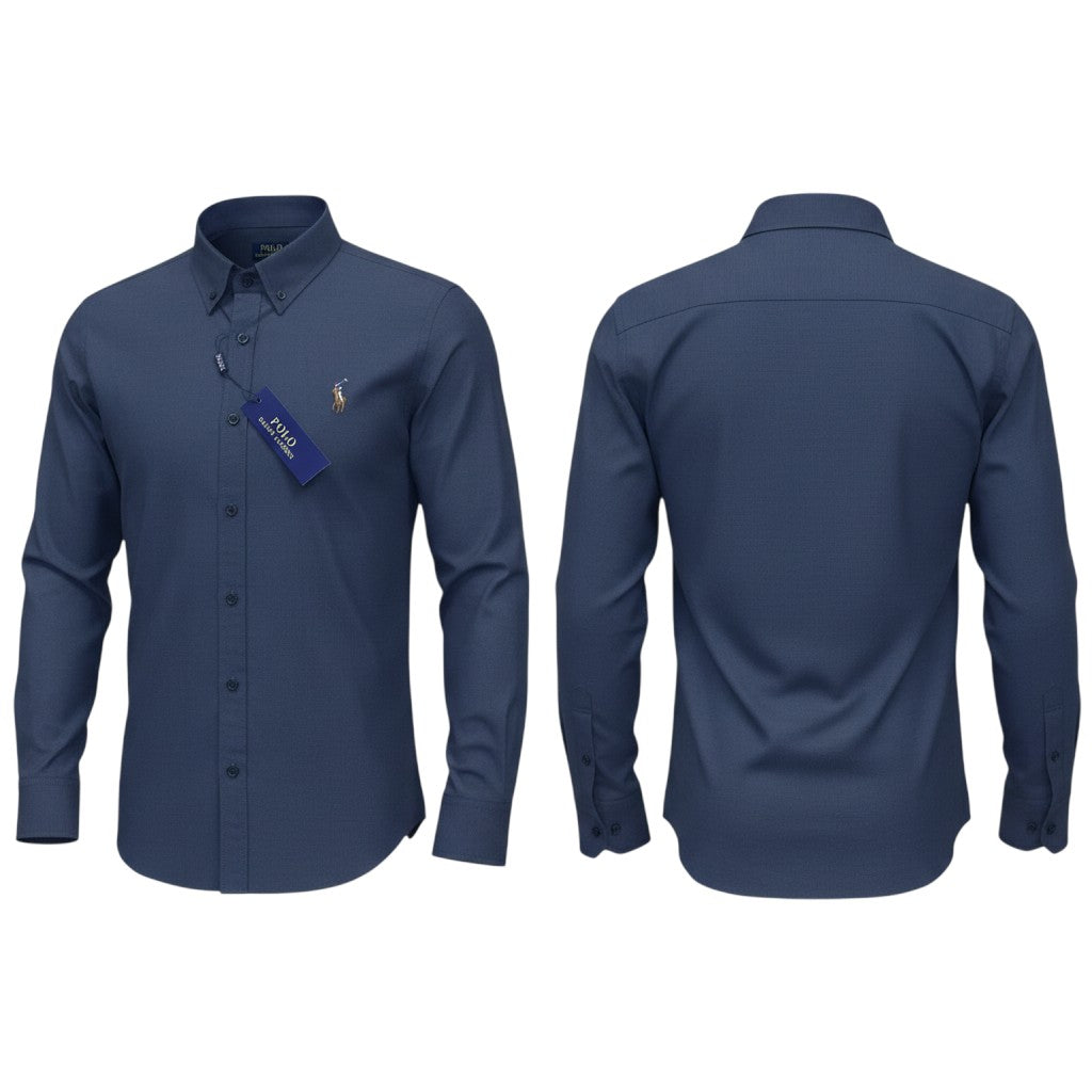 Steel Blue Long Sleeve Shirt