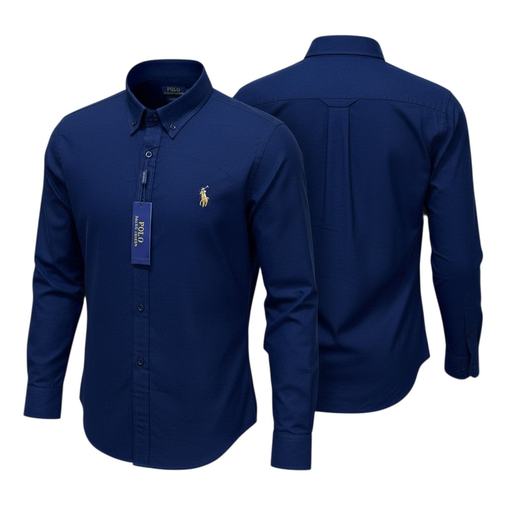 Navy Blue Long Sleeve Shirt