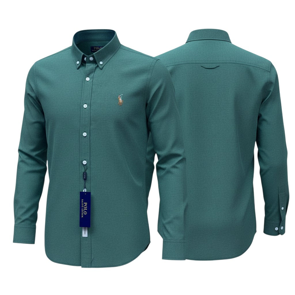 Teal Green Long Sleeve Shirt
