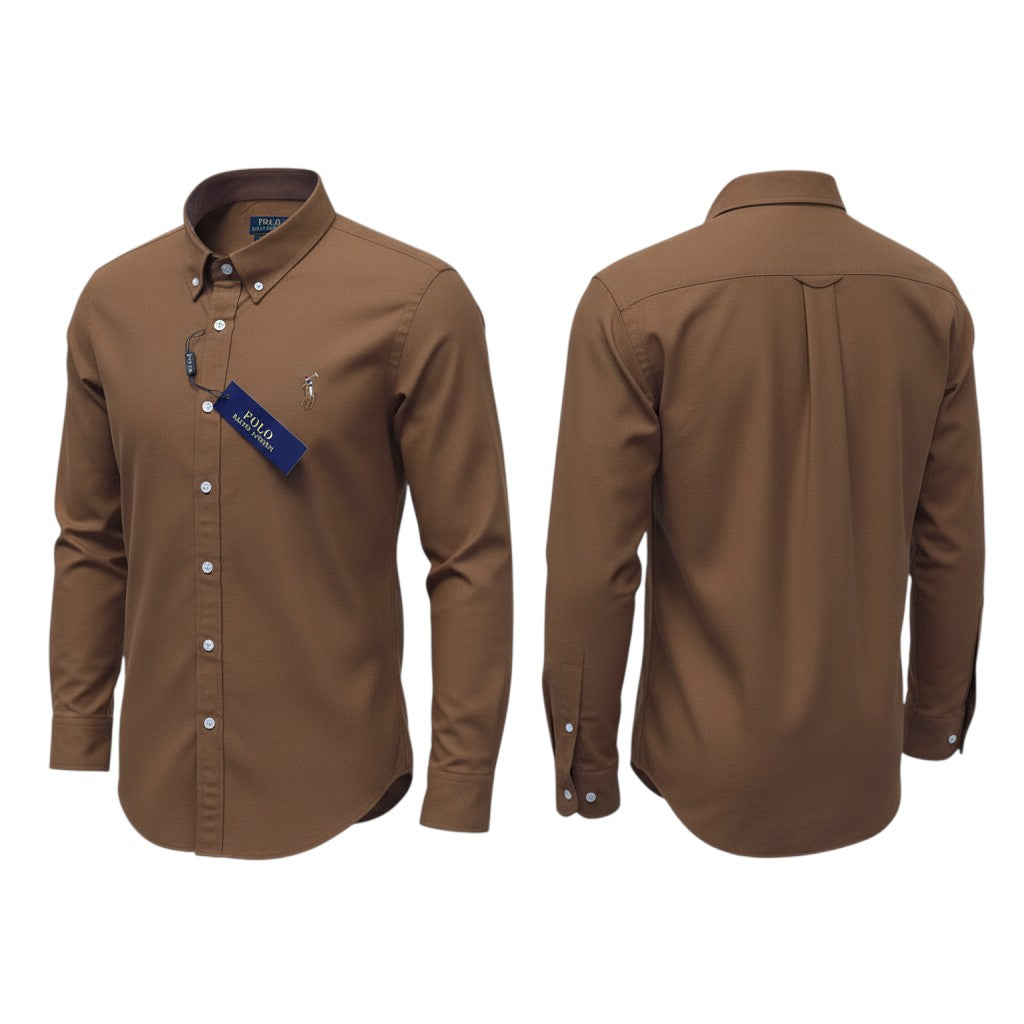 Brown Long Sleeve Shirt