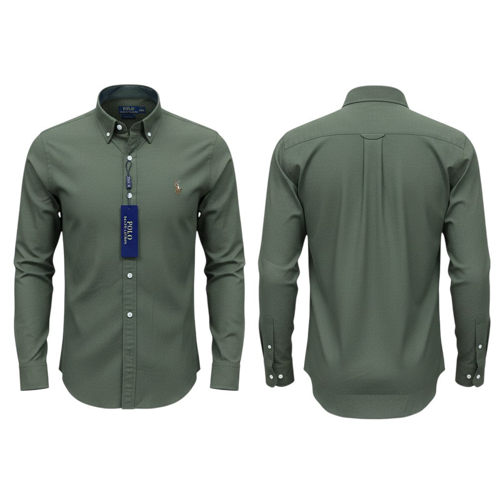 Olive Green Long Sleeve Shirt