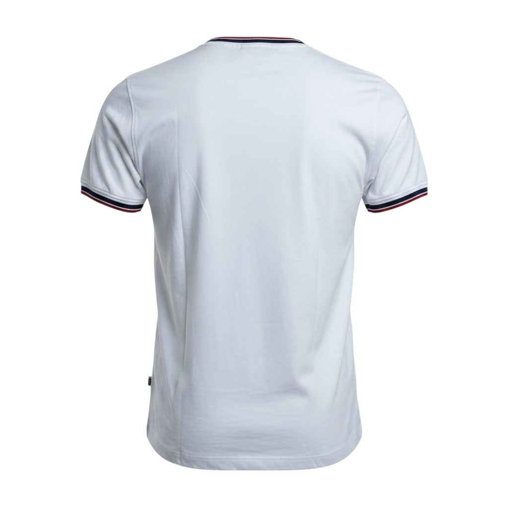 White Tipped Crew Neck Tee