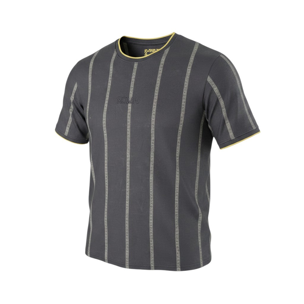 Charcoal Jacquard Stripe Tee