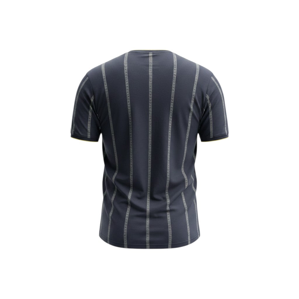 Charcoal Jacquard Stripe Tee