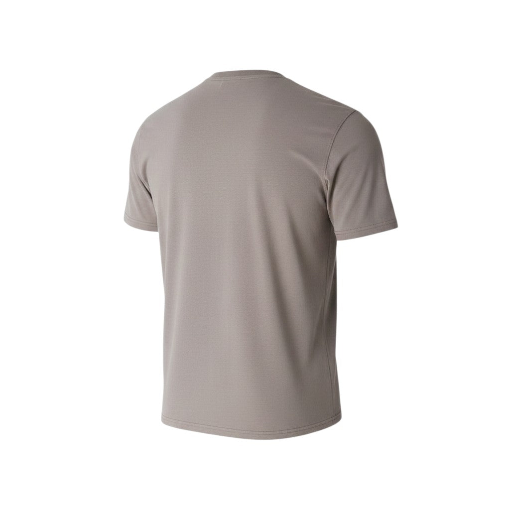 Script Print Crew Neck Tee – Taupe