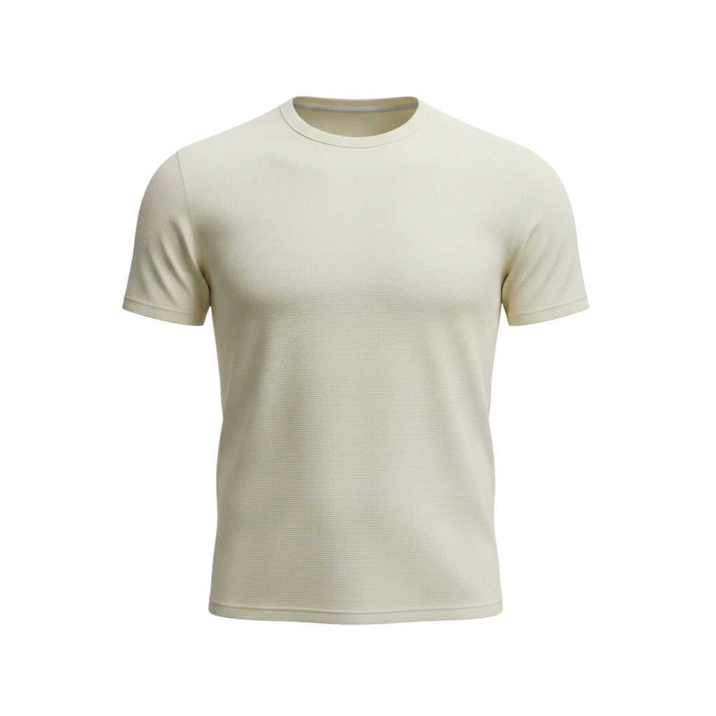 Textured Crew Neck Tee