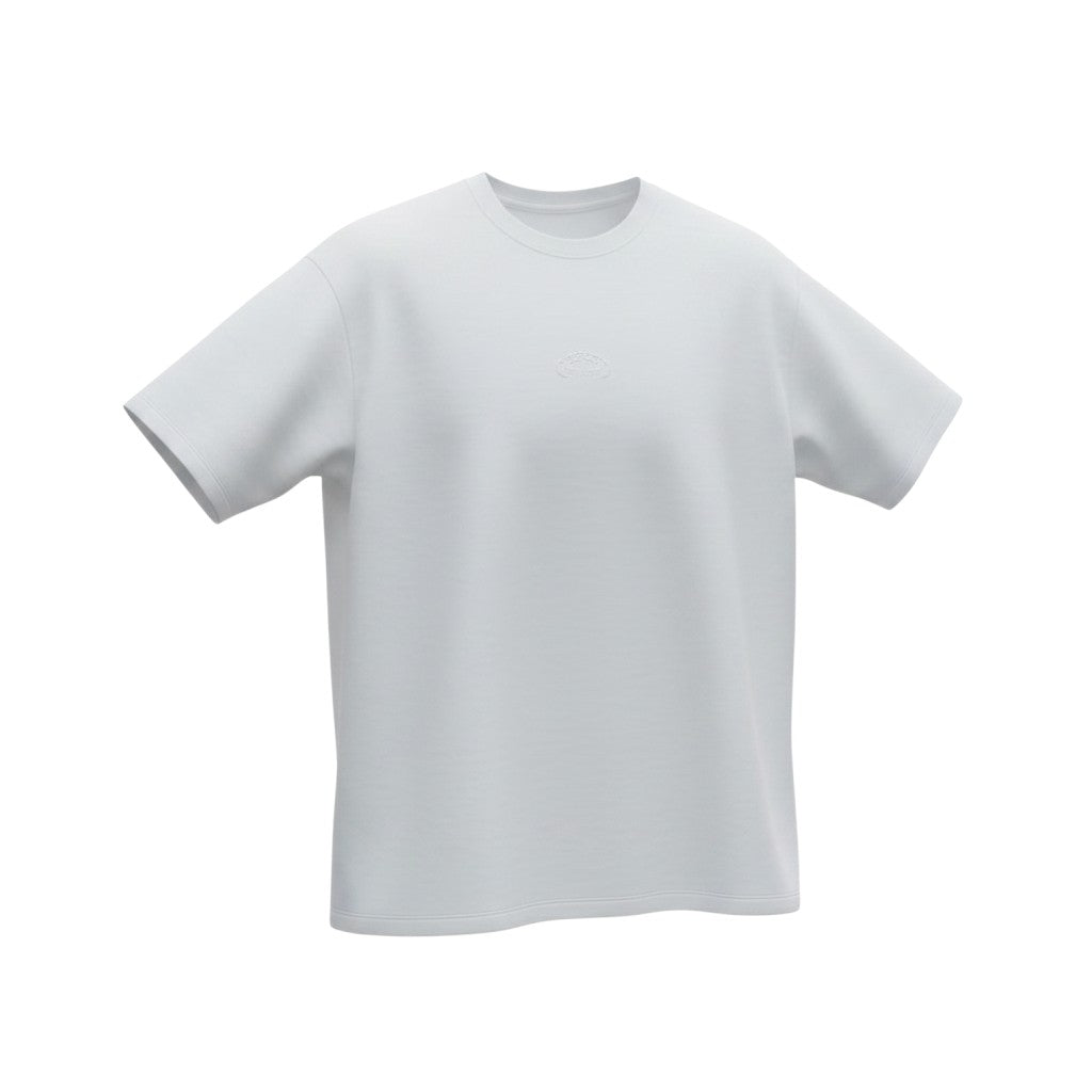 Light Blue Oversized Plain Crew Tee