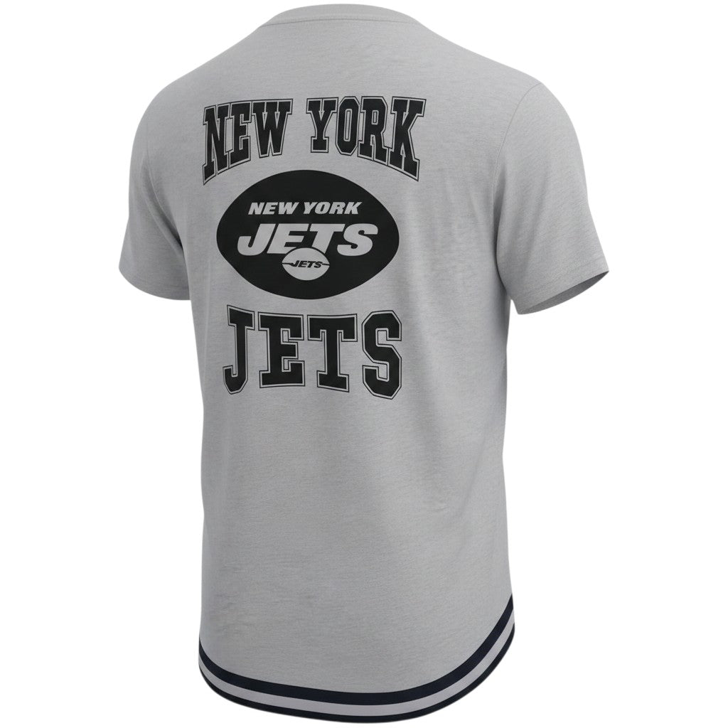 NY Jets Collegiate Striped Hem Tee