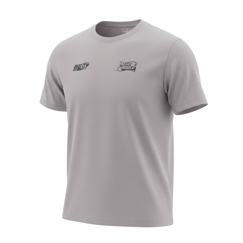 Reality Next World Dual Logo Grey Tee