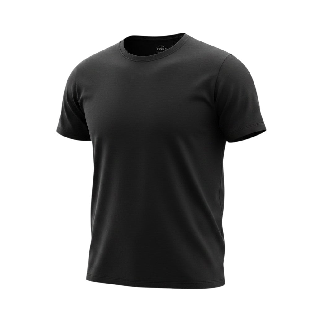 Charcoal Grey Plain Slim Fit Tee