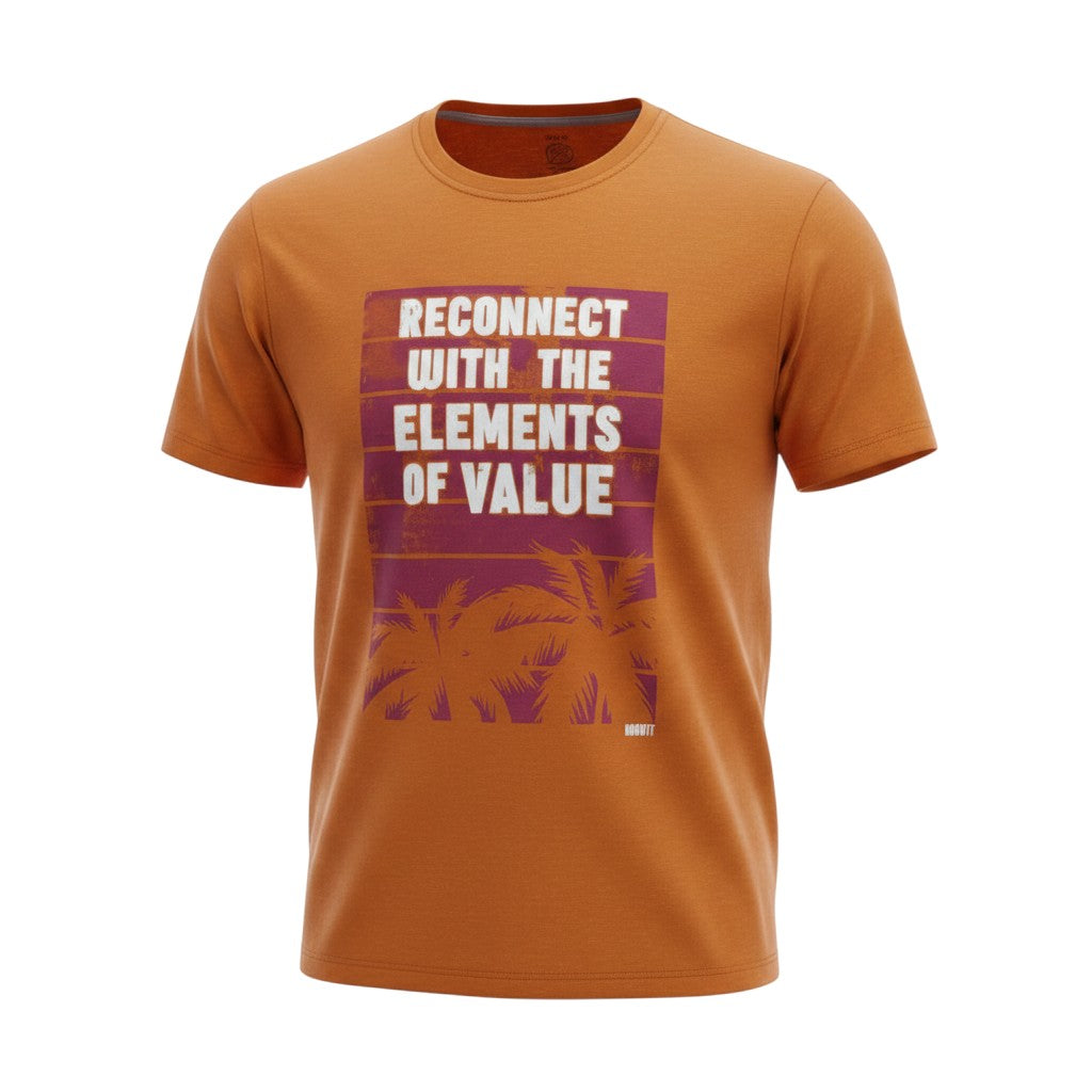 Reconnect Elements of Value Orange Tee