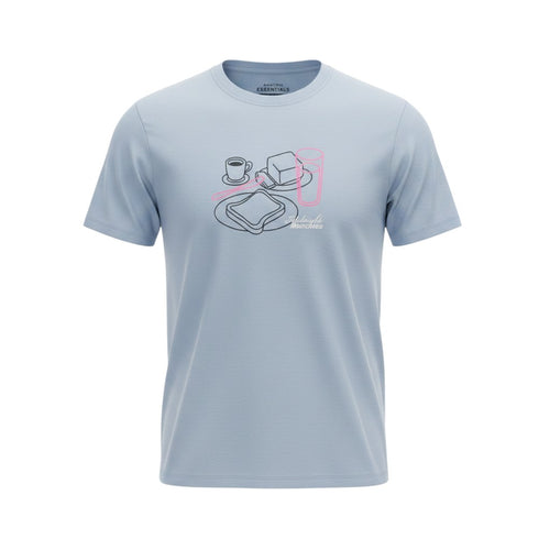 Midnight Munchies Line Art Blue Tee