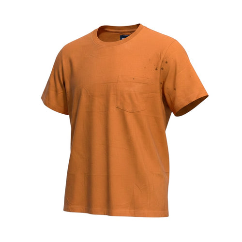 Burnt Orange Chest Pocket Plain Tee