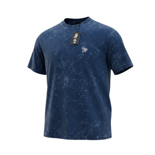 Acid Wash Navy Marble Logo Tee