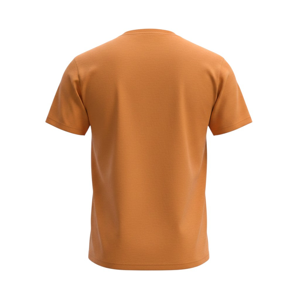 Burnt Orange Chest Pocket Plain Tee