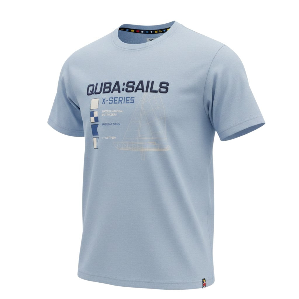 Quba Sails X-Series Steel Blue Tee