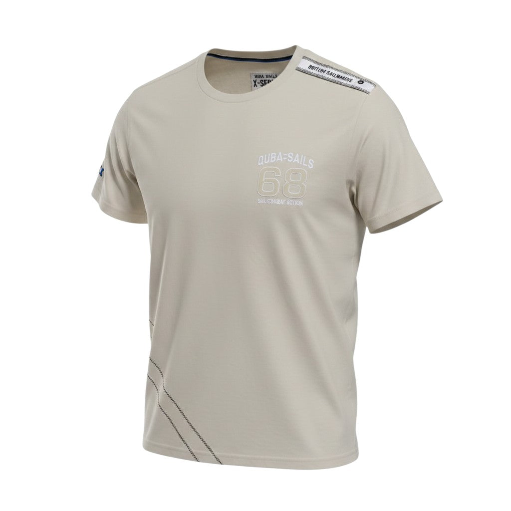 Nautical 68 Sand Beige Crew Tee