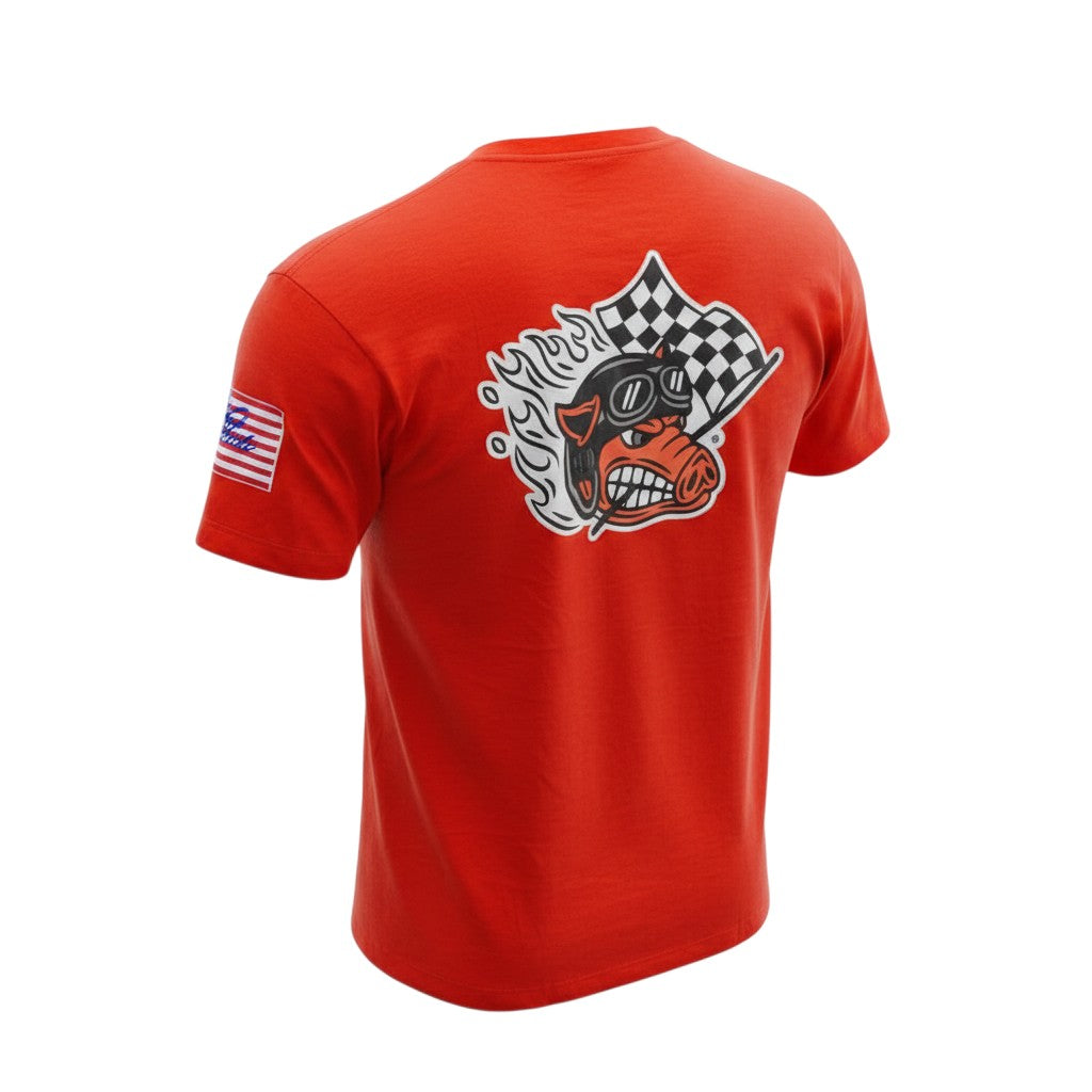 Orange Racing Graphic Tee