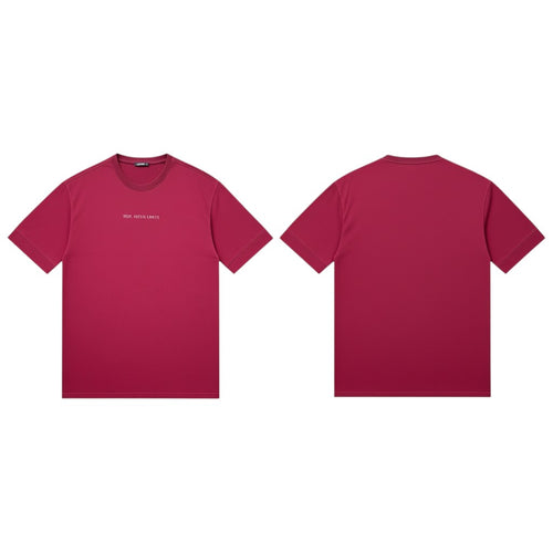 Minimal Logo Tee – Burgundy