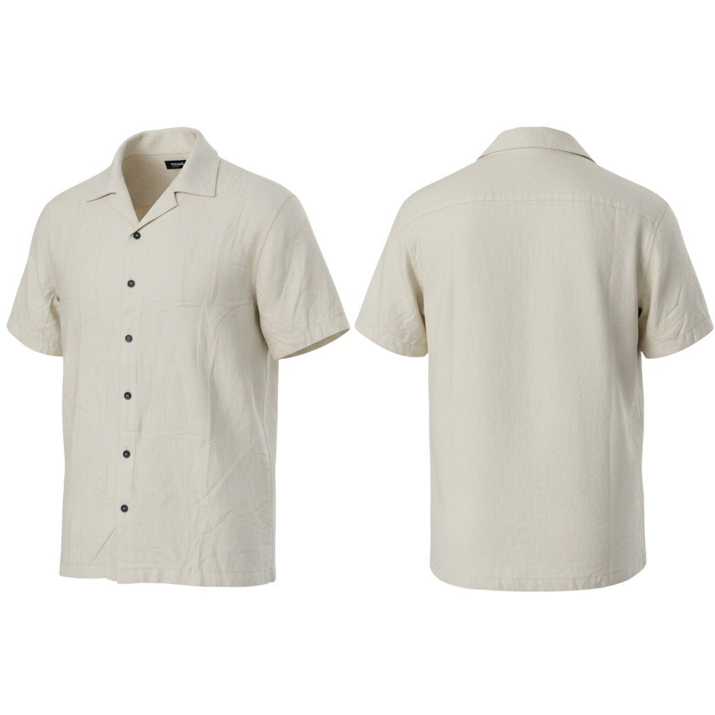 Cream Camp Collar Shirt
