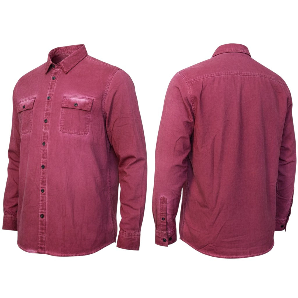 Burgundy Long Sleeve Shirt