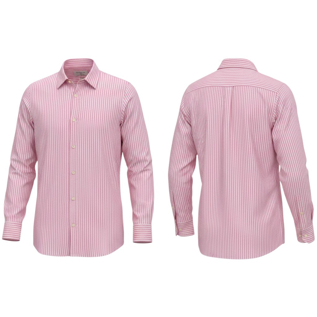 Pink Stripe Long Sleeve Shirt