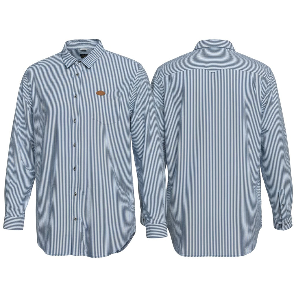 Blue Pinstripe Long Sleeve Shirt
