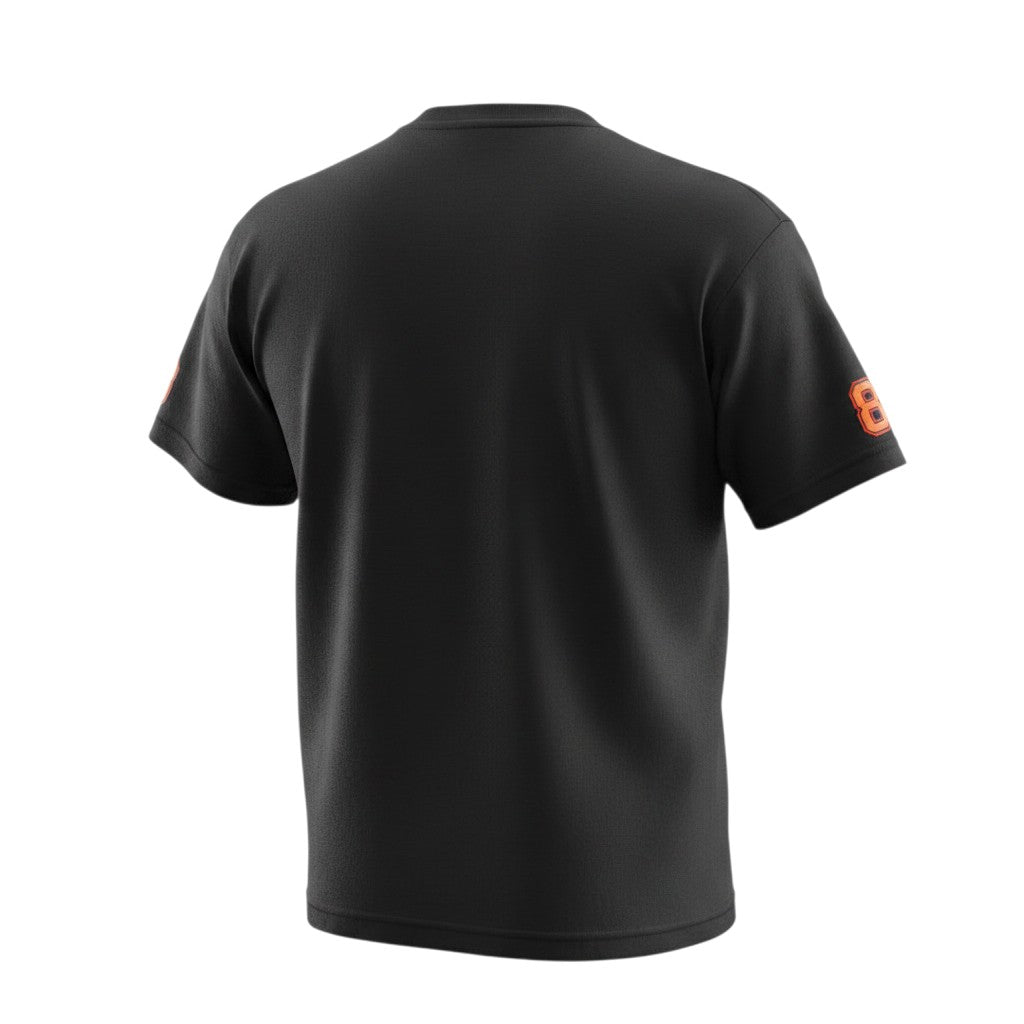Charcoal Sleeve Logo Oversized Tee