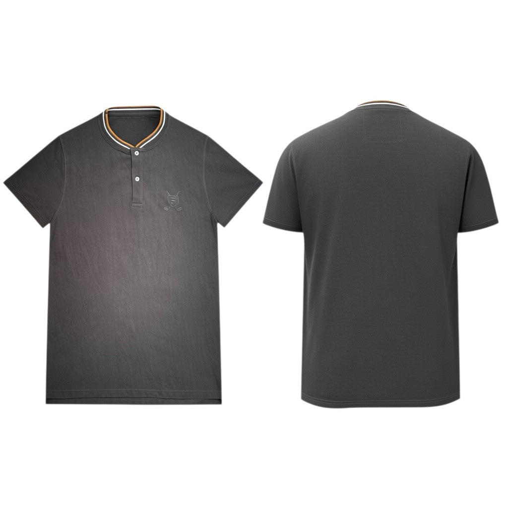 Striped Collar Polo