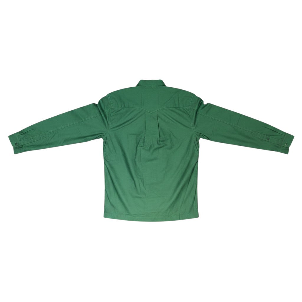 Forest Green Plain Long Sleeve Shirt