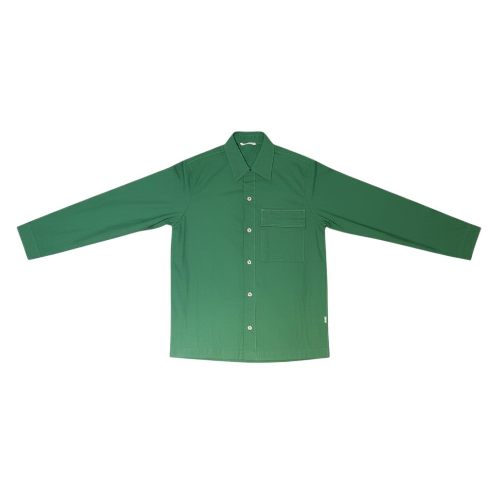 Forest Green Plain Long Sleeve Shirt