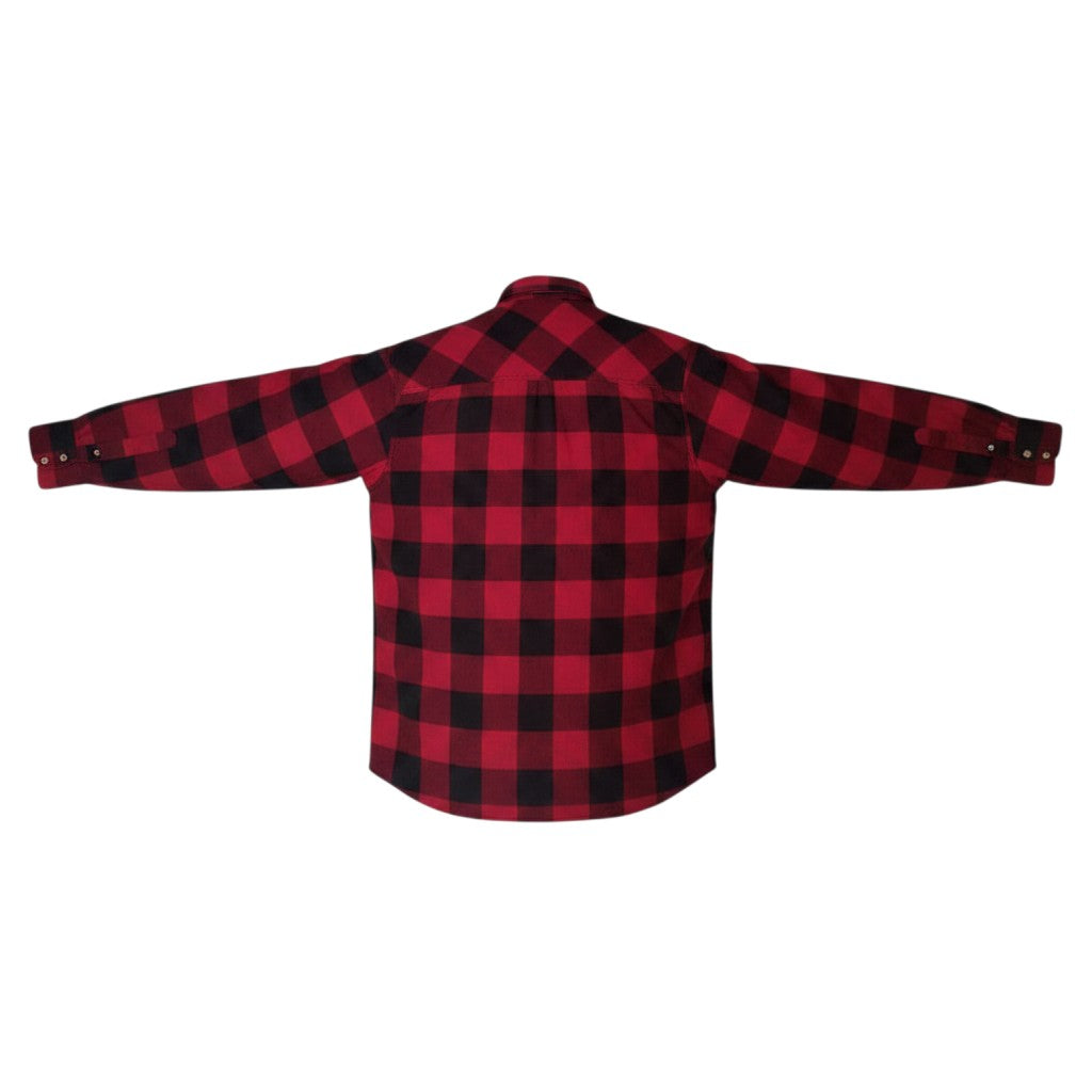 Red Black Buffalo Check Flannel Shirt