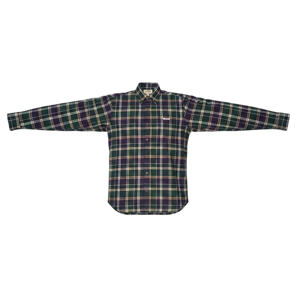 Forest Green Navy Tartan Plaid Shirt