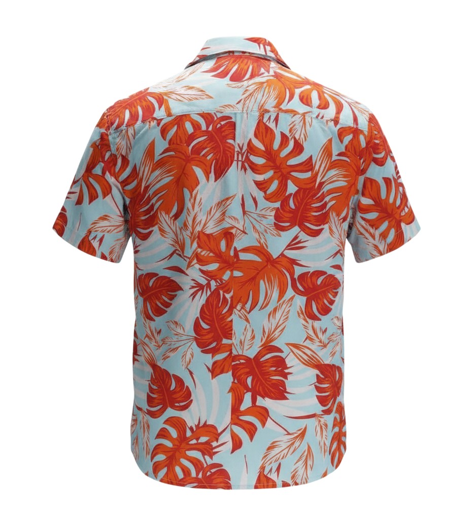 Tropical Monstera Print Hawaiian Shirt