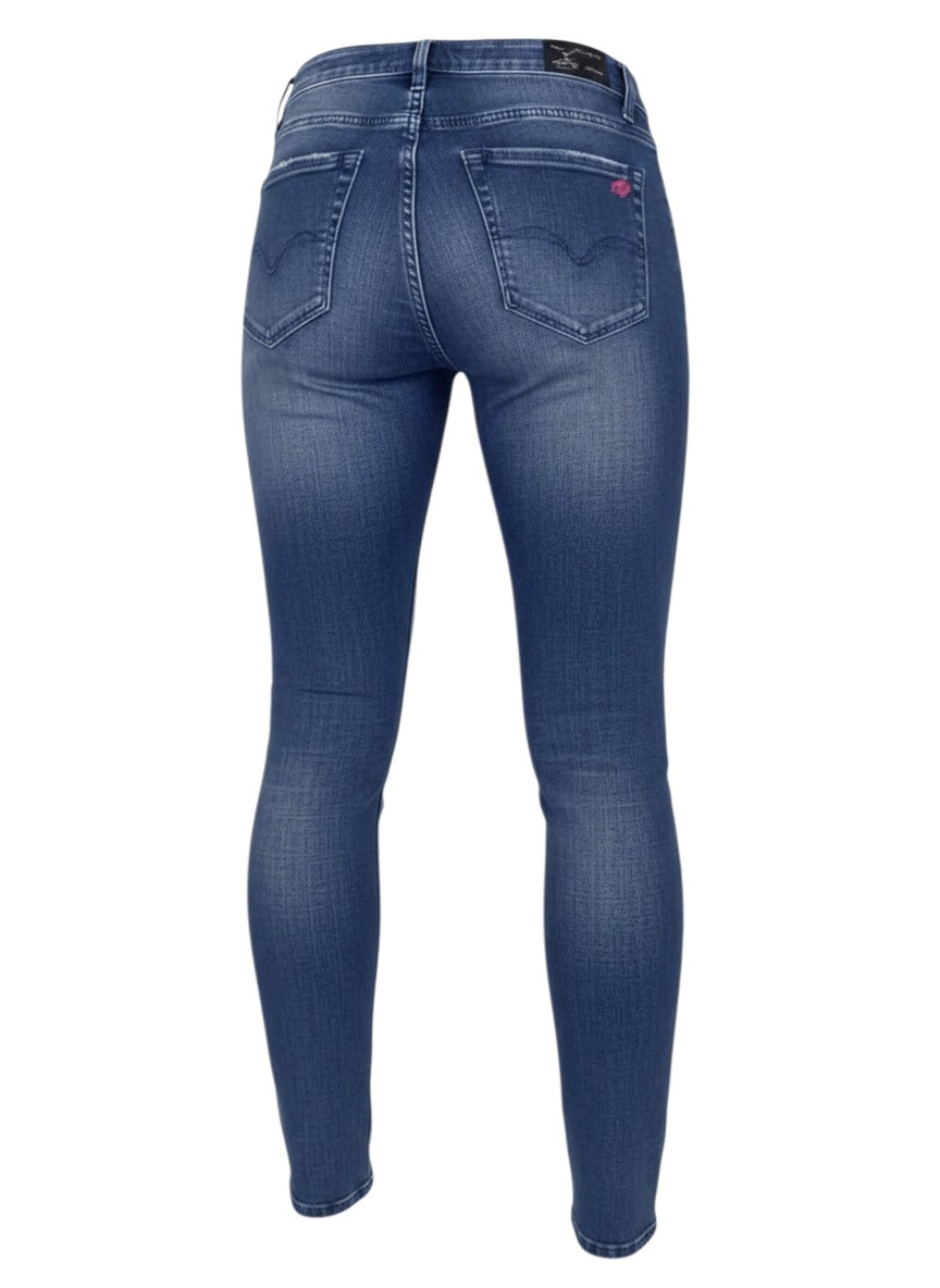 Men's Dark Blue Skinny Stretch Jeans