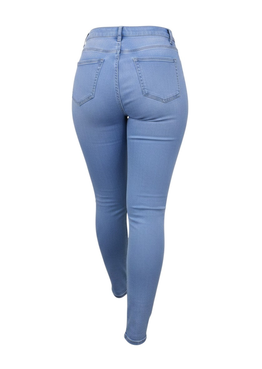 Light Blue High-Rise Skinny Jeans