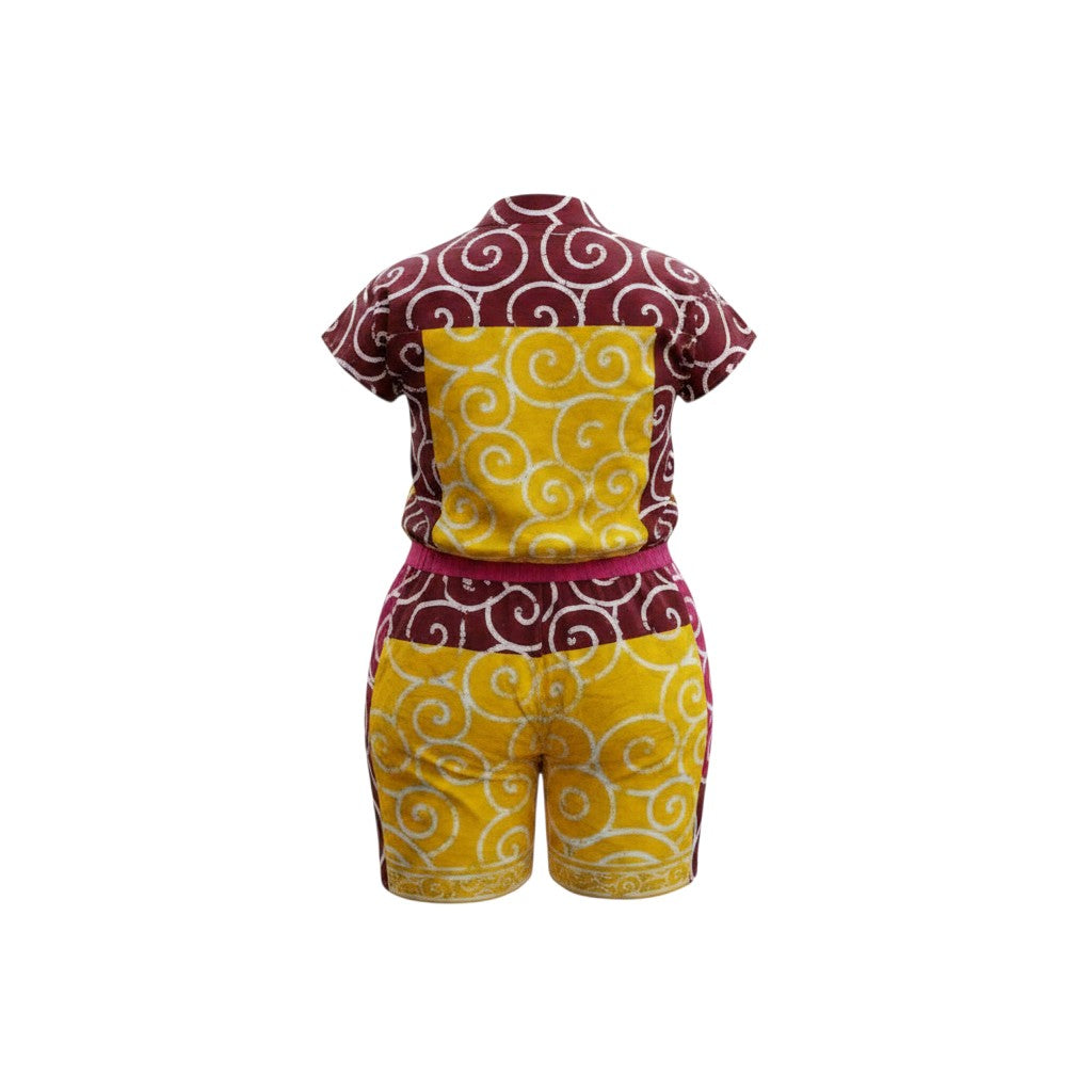 Ankara Print Two-Piece Short Set