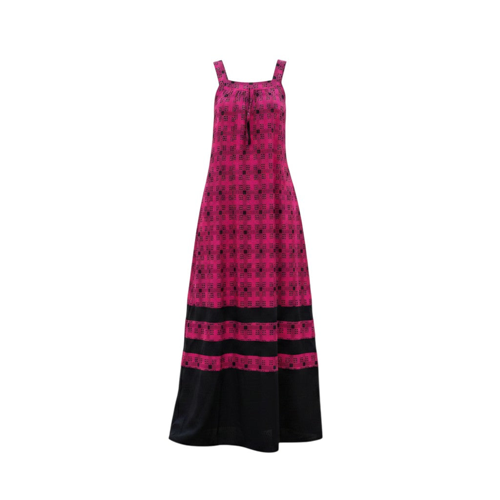 Geometric Print Maxi Dress