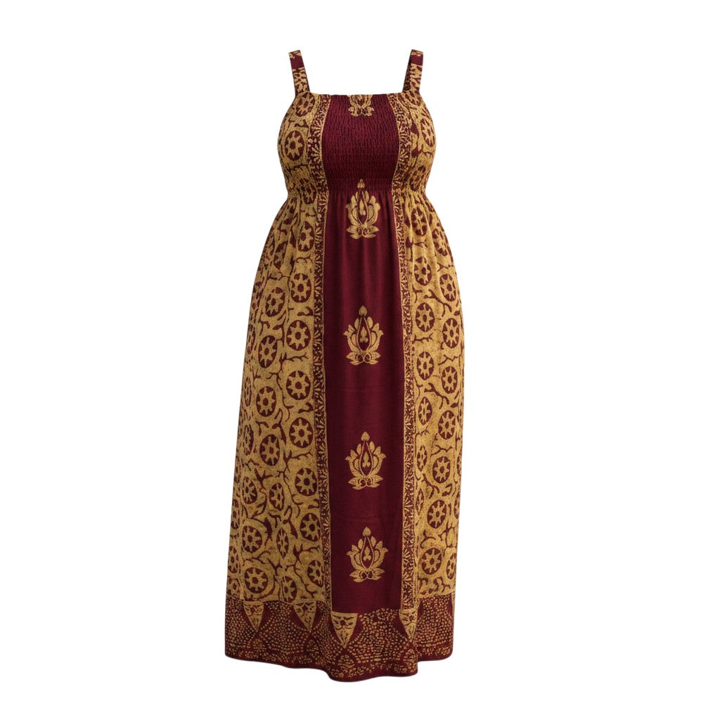Batik Print Maxi Sundress