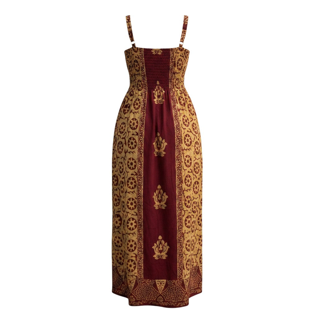 Batik Print Maxi Sundress