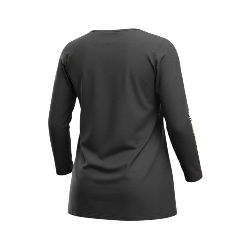 Charcoal Grey Long-Sleeve Top
