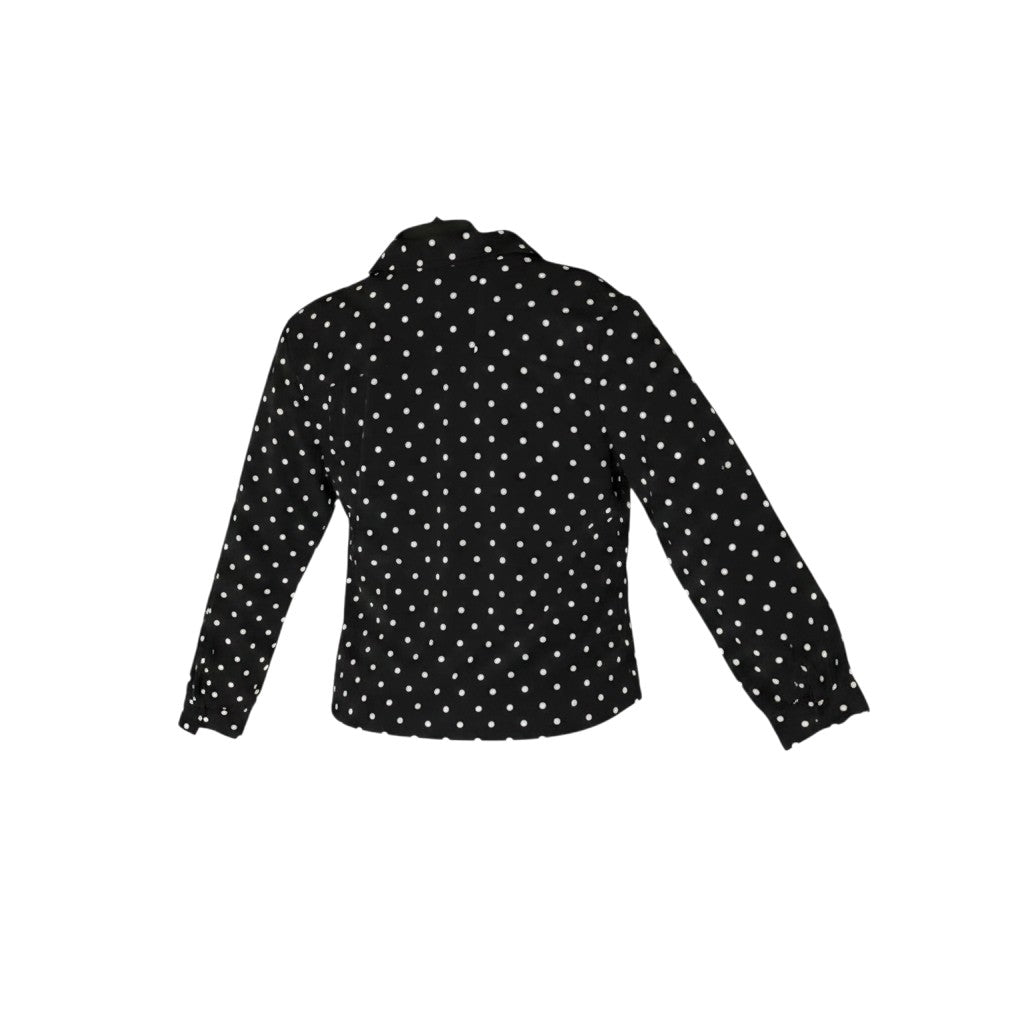 Black Polka Dot Long Sleeve Shirt