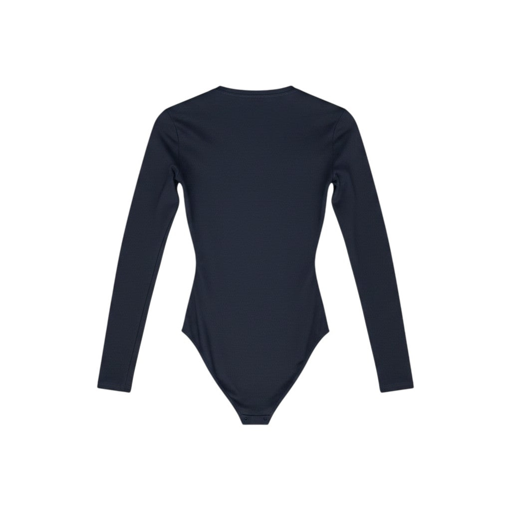 Black O-Ring Deep V Bodysuit