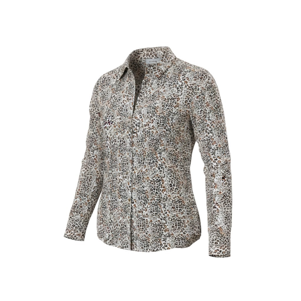 Leopard Print Long Sleeve Button Shirt