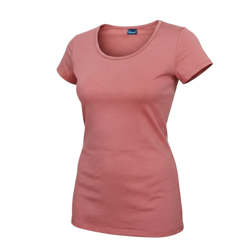 Women's Dusty Rose Crew Neck Tee