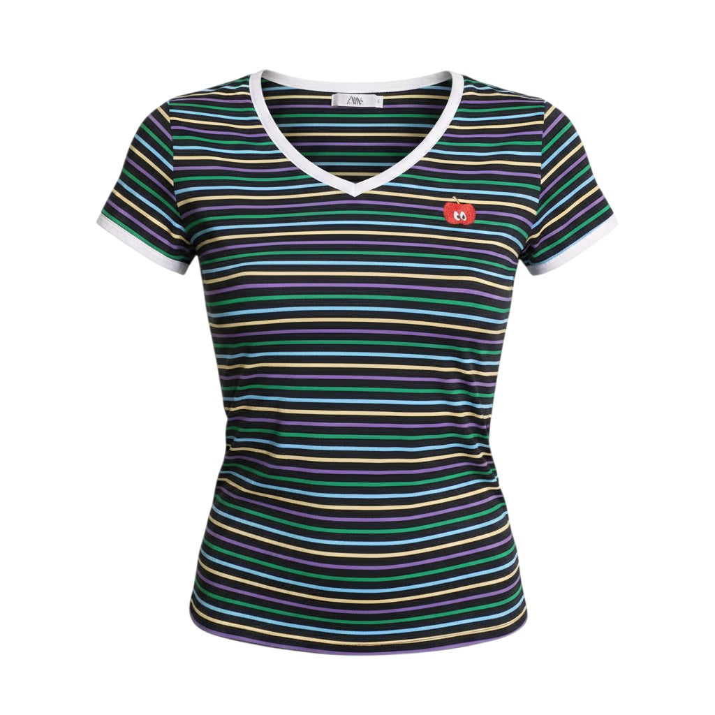 Multicolor Striped Tee